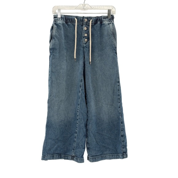 Pilcro Jeans Wide Leg Women Size XXS Petite Blue - Picture 1 of 9
